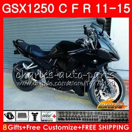 Kropp för Suzuki Bandit GSX1250F GSX1250FA GSX1250 C 11 12 13 14 15 23HC.0 GSXF1250 GSX1250C 2011 2012 2013 2014 2015 Fairing Glossy Black