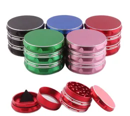The latest 63MM size 4-layer aluminum alloy smoke grinder 4 colors can be selected bottom buckle to send scraper grinder