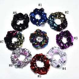 Mermaid Sequin Headband For Women Girls Children Hairband Hair Tie Elastic Scrunchie Ponytail Kids Tails Holder Jewelry Accessories