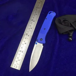 Ferramentas de alta qualidade BM 535 Folding lâmina de faca D2 G10 lâmina Handle Camping Pocket Knife Tactical Azul Outdoor Survival faca EDC mão