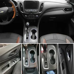 For Chevrolet Equinox Interior Central Control Panel Door Handle Carbon Fiber Stickers Decals Car styling Accessorie2485