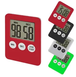 Proste życie Praktyczne Użycie Digital Square LCD Wyświetlacz Home Kuchnia Zegar Elektroniczny Kuchnia Gotowanie Timer Stopwatch Narzędzia do gotowania