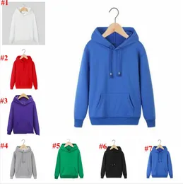 Big Kids Designer Clothes Hoodies Youth Velvet Plain Coat Casual Fashion Jackets Long Sleeve Outwear Sweatshirts Jumper Pullover Tops C6038