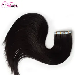 40 st/set 28 '' tejp i mänskliga hårförlängningar billiga aplique de cabelo humano