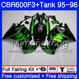 Fabrika yeşil sıcak Vücut + Tankı Için HONDA CBR600RR CBR 600F3 CBR 600 F3 FS 95 96 289HM.19 CBR600FS CBR600 F3 95 96 CBR600F3 1995 1996