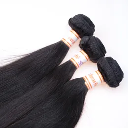 ブラジルの髪の毛深いペルーのバージン髪の真っ直ぐ100％未処理のバージンレミー人間の髪のカンボジアの織り束安い4個の原料機械w