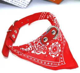 1,5 cm PU Pet Trójkątny Szalik Kołnierz Pet Jewelry Dog Saliva Scarf Multi-Color Opcjonalne W1190