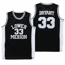 Men 33 Bryant Lower Merion High School Basketball Jerseys White