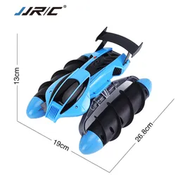 JJRC 2.4G RC両立ホバークラフトスタント車、水地のデュアルモード、2つのローラーサイドドライブ、ライト、クリスマスの子供の誕生日プレゼント、2-1