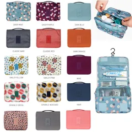 Toalettsaker Väska Multifunktion Kosmetisk Väska Portabel Makeup Pouch Vattentät Travel Hanging Organizer Bag för Kvinnor Tjejer Förvaringsväskor