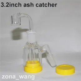 hookahs Glass Bong Ash Catchers 14mm 18mm Thick Pyrex Bubbler 45 90 Degree Ashcatcher Water Pipes