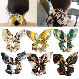 34 Stil Ny Bowknot Elastic Hair Bands for Women Girls Pearl Scrunchies Headband Hair Slips Ponytailhållare Julhår Tillbehör