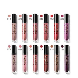 Pudaier Matowy Płynna Szminka Kobiety Sexy Makeup Długotrwały Lip Tint Levre Lip Gloss Batom Mate Nude Color Red 72PCS / LOT DHL