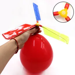 Hot Sale Flying Balloon Helicopter DIY Balloon Airplane Toy Barn Toy Self-Combined Balloon Helicopter Party Supplies For Kids DBC BH3115