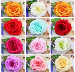 Rose Head Symulacja Kwiat Hurtownie Europejski Styl Forest Wedding Wall Decoration False Flower Matching W922