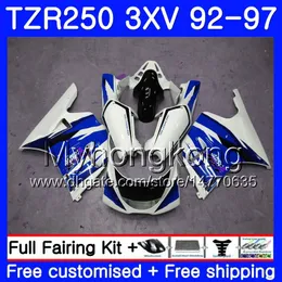 ヤマハTZR250RR RS TZR250 92 93 94 95 96 97 245HM.47 TZR 250 3XV YPVS TZR 250 1992 1993 1996 1996 1997ブルーホットフレームフェアリング