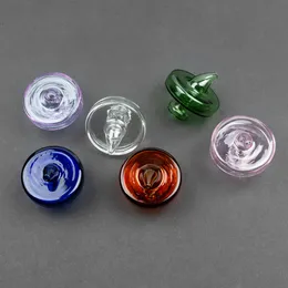 UFO Colored Glass Carb Cap 30mm OD For 3mm 4mm 5mm Quartz Banger Hookahs Nails Water Pipes
