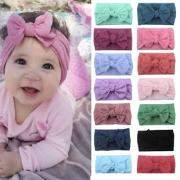 23 färger europeiska och amerikanska baby godis färger båge huvudband baby flicka elegant hår båg tillbehör