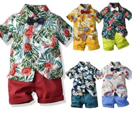 20 style Baby Boy clothes Boys Summer Style Children Clothing Sets Tops Shorts Belt Boys Girls T Pants Sports Suit Kids Clothes DHL