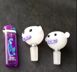 Accessori per bong in vetro a bolle piggy di cartone animato, tubi per fumatori in vetro colorati mini multicolori tubi a mano miglior tubo in vetro a cucchiaio