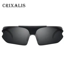 Luxary- wholesale Brand Design Clip On Sunglasses Polarized Men Oversized Driving Rimless Sun Glasses For Male Shades Fashion Male UV400