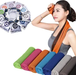 New Double Layer Ice Cold Towel Sweat Summer Exercise Fitness Cool Quick Dry Soft Breathable Adult Kids Cooling Towel