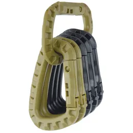 High quality Carabiner Climb Clasp Clip Hook Backpack Molle System D Buckle tactical Outdoor Bag Camping Climbing Accessories