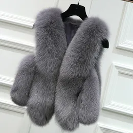 2017 New Winter Thick Warm Fur Vests Coat Women Faux  Fur Vest Short Coats High Quality Waistcoat Female Jacket Outerwear