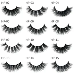 Handmade 3D Mink Hair False Eyelash Full Strip Eye Lashes Thick Fake Faux Eyelashes Makeup Beauty False Eyelashes