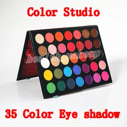 Mais novo Cosméticos Beleza Glazed Eye Shadow cor estúdio 35 cores Sombra de Olho e shimmer Eye Shadow Palette frete grátis