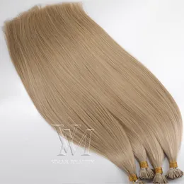 VMAE высочайшее качество прямой 12-26 дюймов 60 # 2 # 27 # коричневое золото 613 блондинка кератин Fusion предварительно связанная девственница REMY я наконечник человеческого наращивания волос