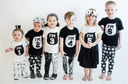 1-6 лет день рождения рождественские футболка мальчика Cottontops детская одежда детская одежда детская одежда для детских топов
