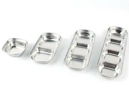 Stainless Steel Pepper Roast Meat Sauce Dishes Bowl Food Seasoning Tray Separate Sushi Vinegar Soy Plates Tableware