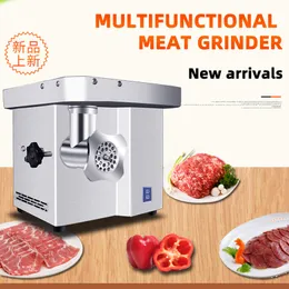 110V 220V Rostfritt stål Desktop Elektriska köttkvarnar Hem Multifunktion Sorv Stopper Meat Mincer