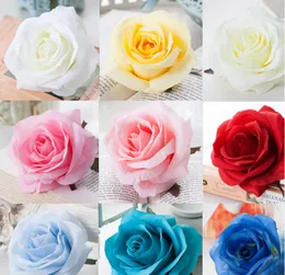 10PCS Silk Rose Flower Head Artificial Decorative Flower Heads For Home Garden Wedding Birthday Party Decoration Supplies