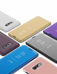 Lustro Flip Stand Case dla Samsung Galaxy S10 S10 Plus S10E A70 A60 A40 M20 M10 A80 A9 S9 Uwaga 9 J6 Plus