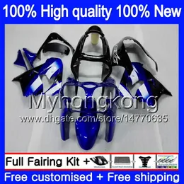 Vücut KAWASAKI ZX900 ZX9 R ZX 9R 1998 1999 2000 2001 220MY.10 900cc ZX 9 R 900 ZX9R 98-99 ZX9R 98 99 00 01 ABS Mavi siyah Fairing