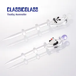 Glass Dabber For Wax Collecting Smoking Dabber Length 150mm Taster For Oil Rig Glass Hand Water Pipe