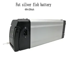 48V20Ah Silver Fish type II Fat Aluminum housing Lithium ion Battery Pack with Chinese 18650 Cell And BMS For Electric Bike