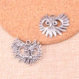 44pcs Charms big eye owl head 30*26mm Antique Making pendant fit,Vintage Tibetan Silver,DIY Handmade Jewelry