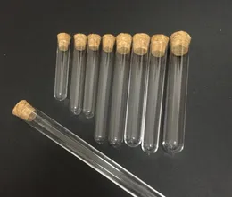 Plastic Test Tube With Cork Stopper 4-inch 15x100mm 11ml Clear ,Food Grade Cork Approved , Pack 100 , All Size Available In Our Store SN1021
