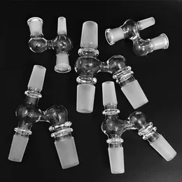 Glass Oil Pipe Reclaimer Adapter with 10mm14mm 18mm Male Female Joint Glass Accessory for Oil Dab Rigs Beaker Bong