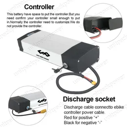 Envío desde ee. U U. de Largo Alcance 48 V 20ah Batería Trasera eBike + Cargador Rápido 3a AJuste 1000 W 750 W 500 W Kit de Motor Bafang BBSH