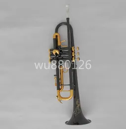 Unbranded Bb Trumpet High Quality Brass Black Nickel Gold Plated B Flat  Musical Instrument New Arrival Trumpet Horn with Case Mouthpiece