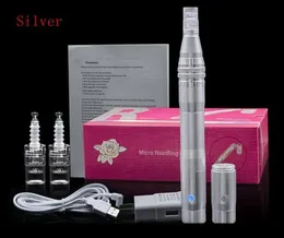 meso máquina eléctrica automática derma sistema terapia caneta Microneedling YYR Derma caneta recarregável de aço inoxidável com bateria e soquete