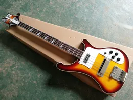 Ny ankomst! Factory Custom Sunburst Body Electric Bass Guitar med krom hårdvara, Rosewood fingerboard, erbjuder anpassad