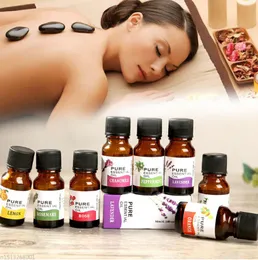 12 pçs / lote 10ml Árvore pura óleos essenciais para difusores Natural Skin Care Lift Skin Plant Fragrance Oil