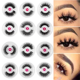 1 Para 6D Faux Norek Włosy Fałszywe Rzęsy Naturalne Długie Rzęsy Piórki Wispy Lashes Makeup Beauty Extension