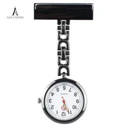 Classic Metal Lapel Nurse Watches FOB Pocket Watch Gift för Nursing Medical Brooch Doctor Pin Broche Clock Verpleegkundige