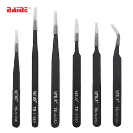 VETUS 30 HRC TS-ESD series Stainless Steel Industrial Anti-static Tweezers Eyelash extension tool